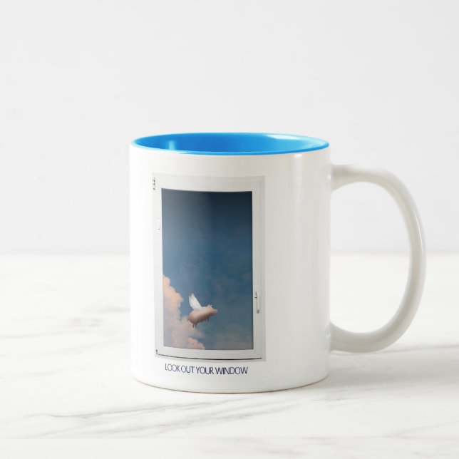 De Café Em Dois Tons caneca voadora (Direita)