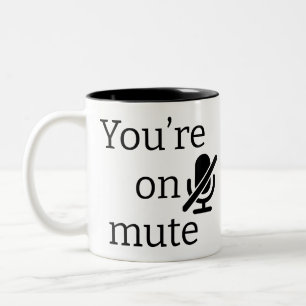 De Café Em Dois Tons Caneca “Você está mudo” para Gerente Clássico
