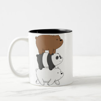 De Café Em Dois Tons Caneca We Bare Bears impressão dupla face