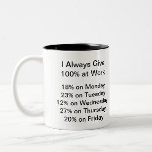 De Café Em Dois Tons Caneca workaholic