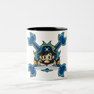 De Café Em Dois Tons Capitão bonito Caneca do pirata