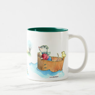 De Café Em Dois Tons Capitão Rato na caneca do barco