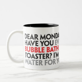 De Café Em Dois Tons Cara segunda-feira Caneca