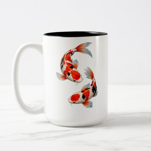 De Café Em Dois Tons carpa no caneca (Esquerda)