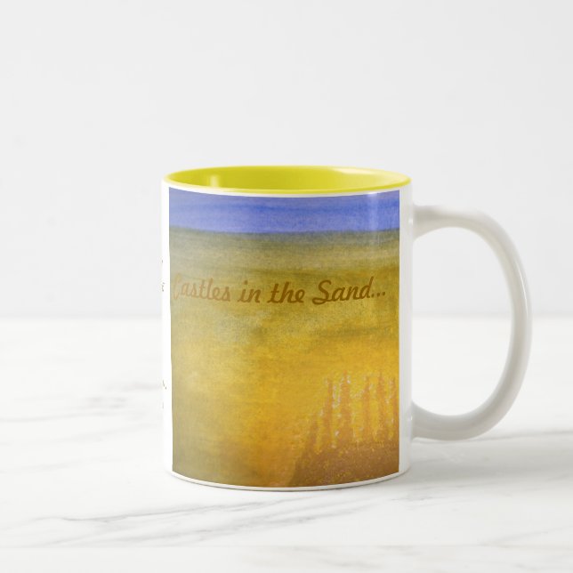 De Café Em Dois Tons Castelos na caneca da areia… (Direita)