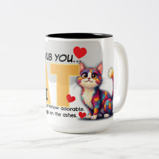 De Café Em Dois Tons CatNapalm | Caneca Chaos Posse Lubs You