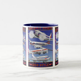 De Café Em Dois Tons Céu da mosca - alto - caneca