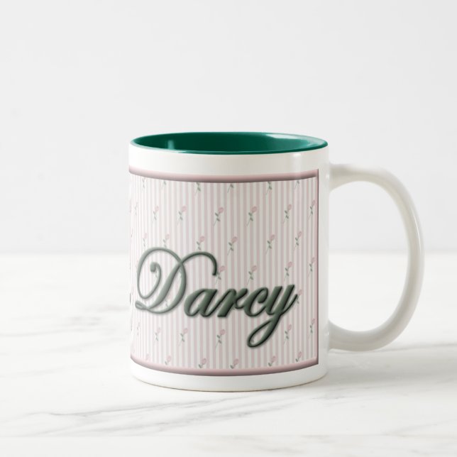 De Café Em Dois Tons Chame-me Sra. Darcy Caneca (Direita)