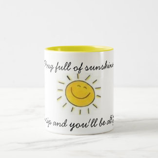 De Café Em Dois Tons Cheio da caneca da luz do sol