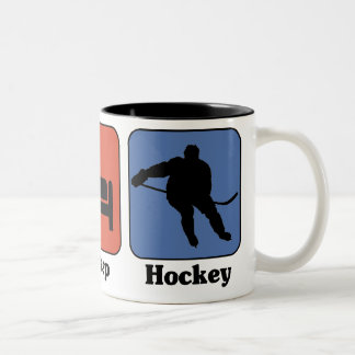 De Café Em Dois Tons Coma a caneca do hóquei do sono