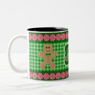 De Café Em Dois Tons Coma, bebida & seja caneca verde alegre do