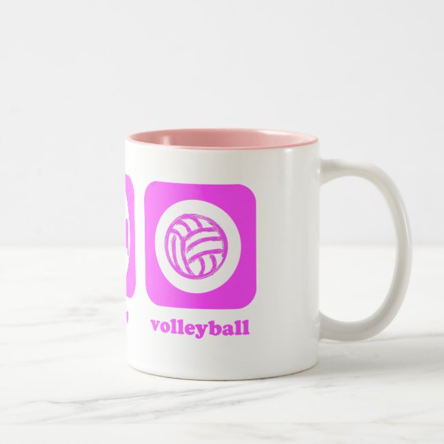 De Café Em Dois Tons Coma. Sono. Voleibol. Caneca (Direita)