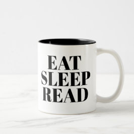 De Café Em Dois Tons Comer Suspensão Ler caneca | Cute Book Lover Mug