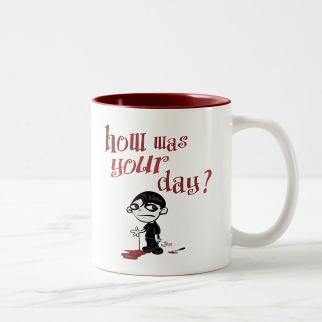 De Café Em Dois Tons Como era sua caneca do dia (Direita)