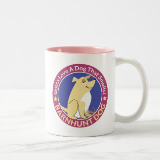 De Café Em Dois Tons "Conseguido amar um cão que cheire" a caneca da