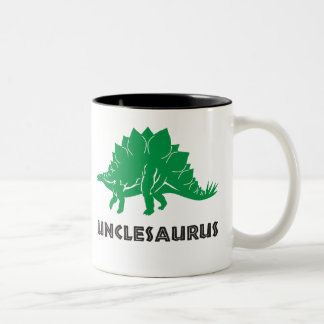 De Café Em Dois Tons Copo da caneca do tio do dinossauro do STEGOSAURUS