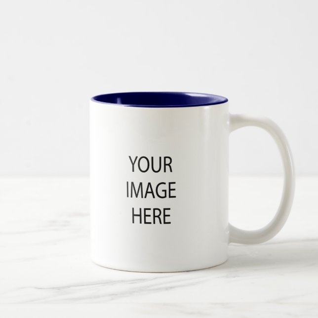 De Café Em Dois Tons Criar seus próprios azuis marinhos caneca do (Direita)