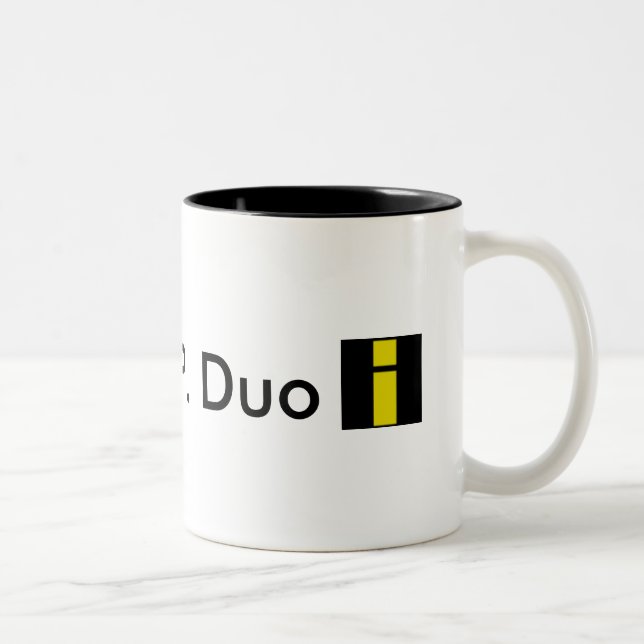 De Café Em Dois Tons D.E.R.P. Caneca do duo (Direita)