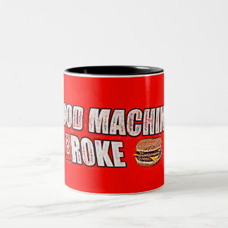 De Café Em Dois Tons Da "A MÁQUINA COMIDA QUEBROU" a caneca fritada