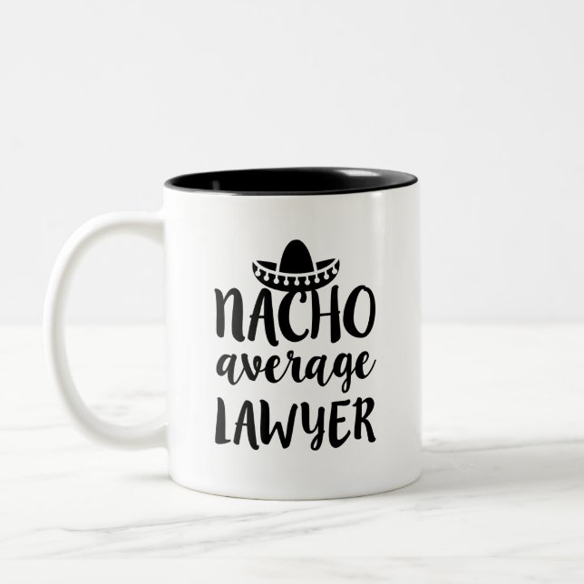 De Café Em Dois Tons Da caneca média do advogado do Nacho presente (Esquerda)