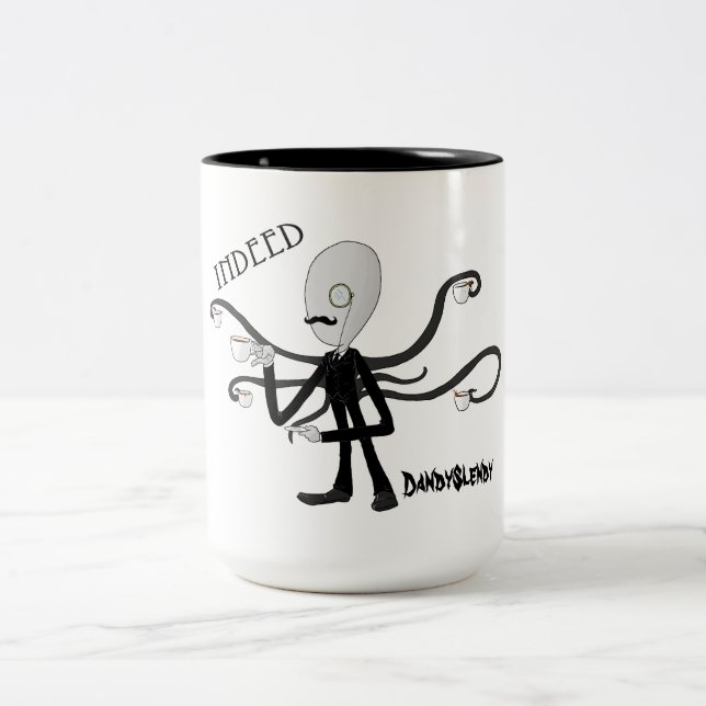 De Café Em Dois Tons DandySlendy - Slenderman bebe a caneca do chá (Centro)