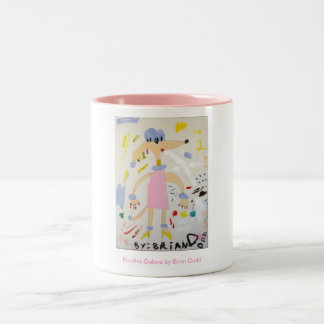 De Café Em Dois Tons Das caniches caneca abundante