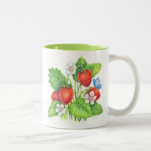 De Café Em Dois Tons Deleite do verão - caneca da morango