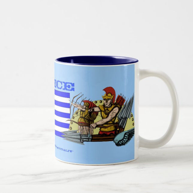De Café Em Dois Tons Design da caneca da piscina (Direita)
