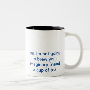 De Café Em Dois Tons Discuta a caneca dos seus sentimentos