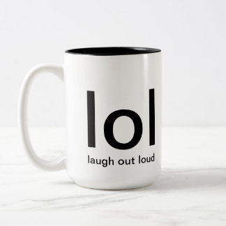De Café Em Dois Tons do riso caneca alta para fora