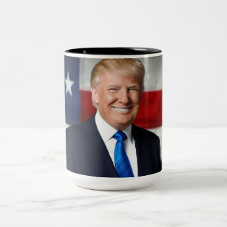 De Café Em Dois Tons Donald Trump: Uma caneca grande!