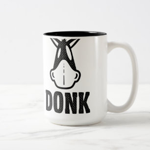 De Café Em Dois Tons DONK - Preto no branco - caneca
