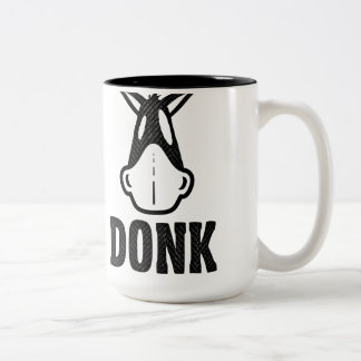 De Café Em Dois Tons DONK - Preto no branco - caneca