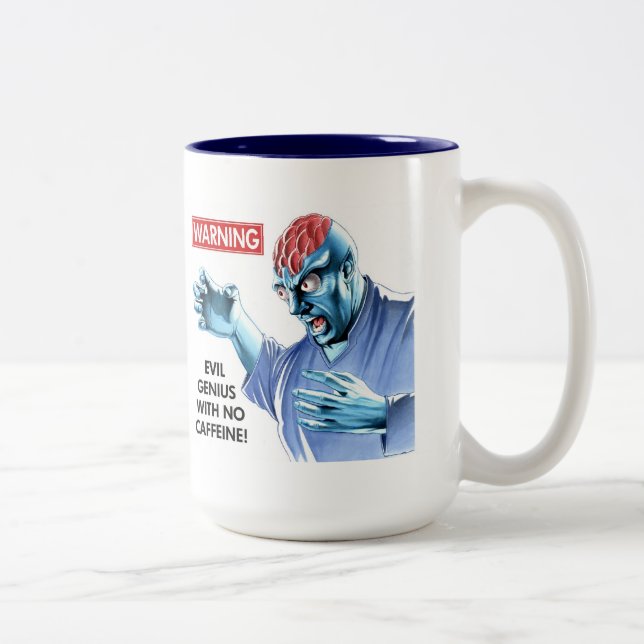 De Café Em Dois Tons Dr. Mau: Nenhuma caneca da cafeína (Direita)