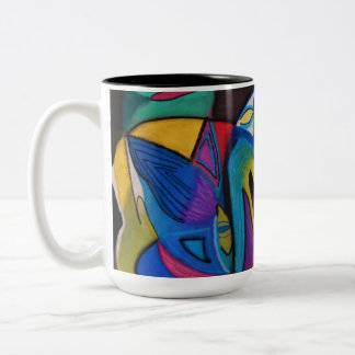 De Café Em Dois Tons Duas caneca