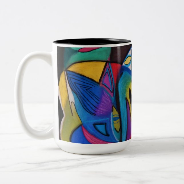 De Café Em Dois Tons Duas caneca (Esquerda)