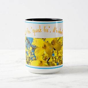 De Café Em Dois Tons É sobre a jornada, caneca
