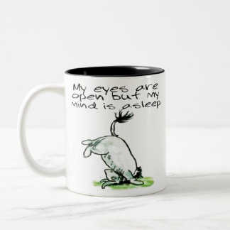 De Café Em Dois Tons Eeyore engraçado cita caneca 'meus olhos estão abe