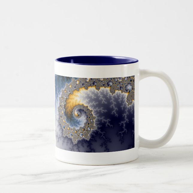 De Café Em Dois Tons Elp1 - Caneca do Fractal (Direita)
