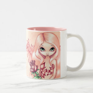 De Café Em Dois Tons "Empalideça" a caneca cor-de-rosa