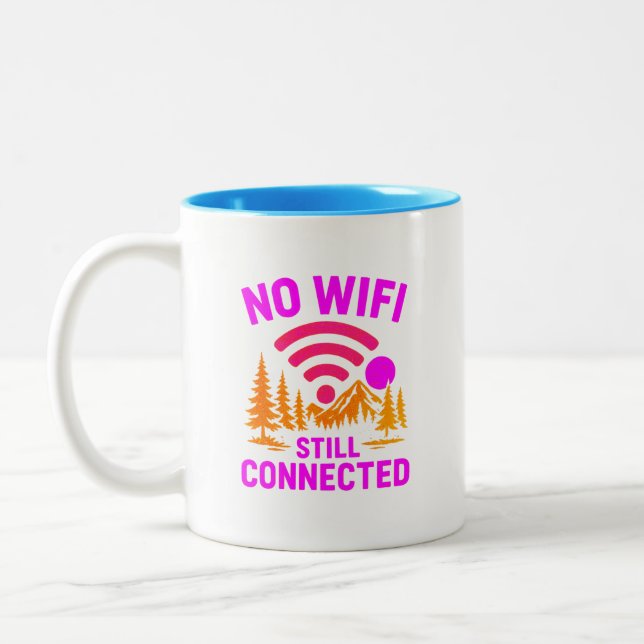De Café Em Dois Tons Engraçada caneca Camping | Item do presente para a (Esquerda)