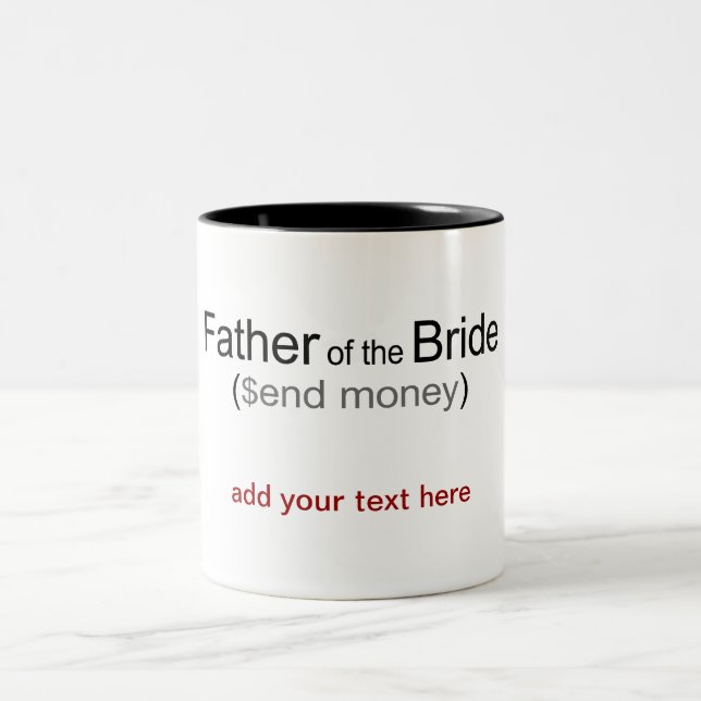 De Café Em Dois Tons Enviar dinheiro padre da caneca noiva (Centro)