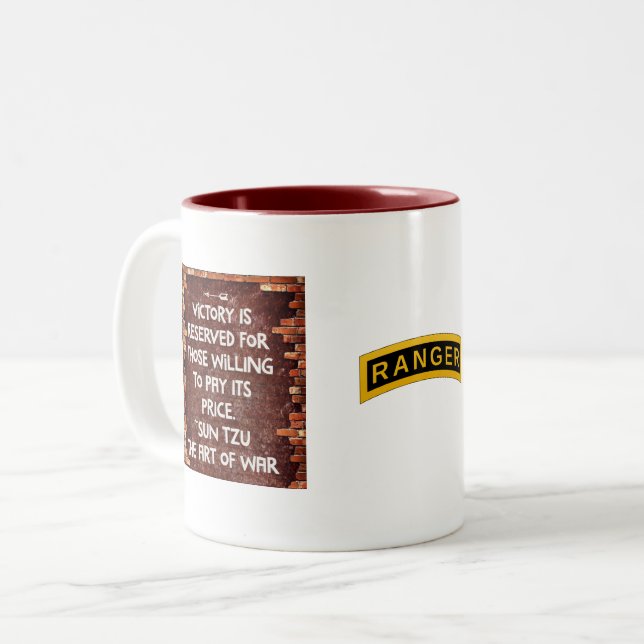 De Café Em Dois Tons Escola da guarda florestal do exército - caneca da (Frente Esquerda)