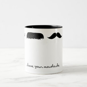 De Café Em Dois Tons escolha sua caneca do moustache