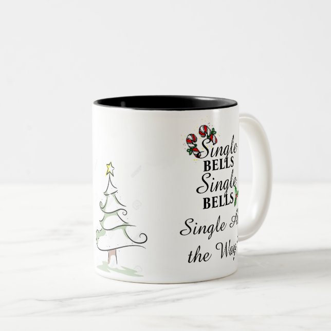 De Café Em Dois Tons Escolha toda a caneca da maneira (Frente Esquerda)