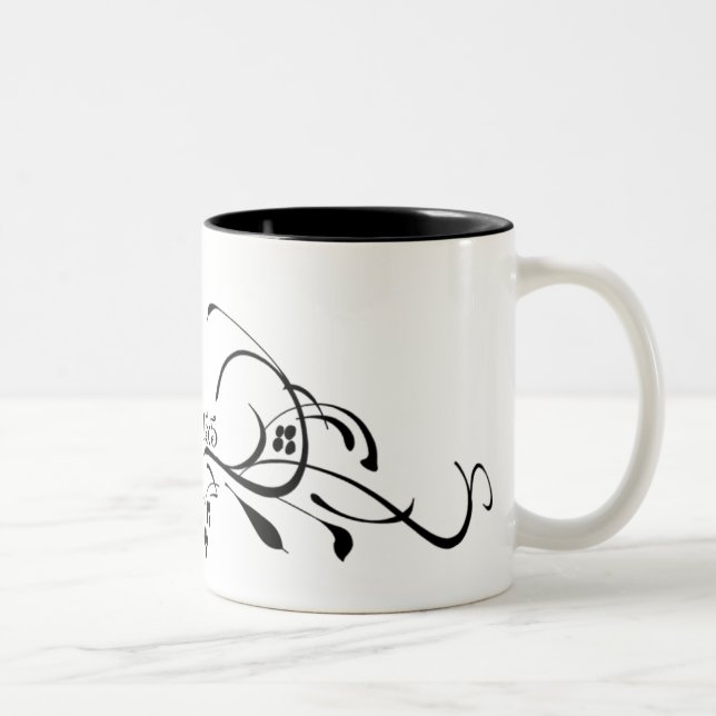 De Café Em Dois Tons Escritura, sou a caneca Vine Coffee (Direita)