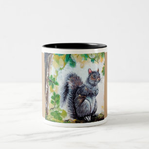 De Café Em Dois Tons Esquilo na caneca