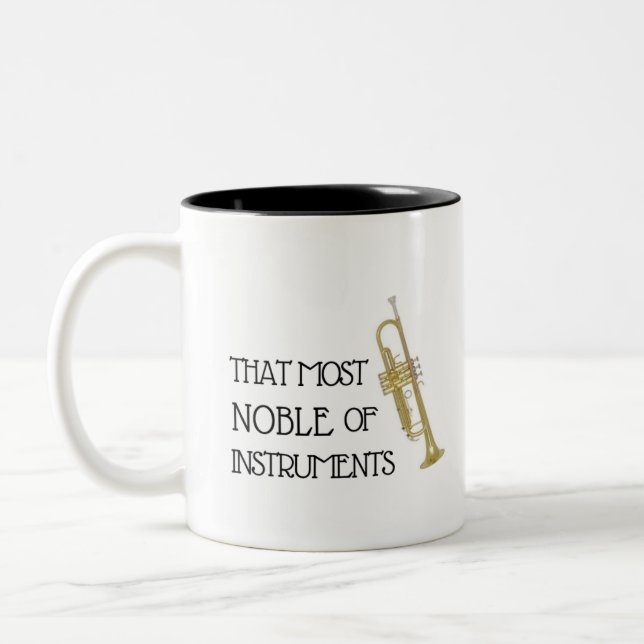 De Café Em Dois Tons Esse a mais nobre dos instrumentos - caneca da (Esquerda)