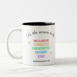 De Café Em Dois Tons Esta é a estação para ser uma caneca inclusiva