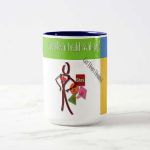 De Café Em Dois Tons "Estada caneca na forma"
